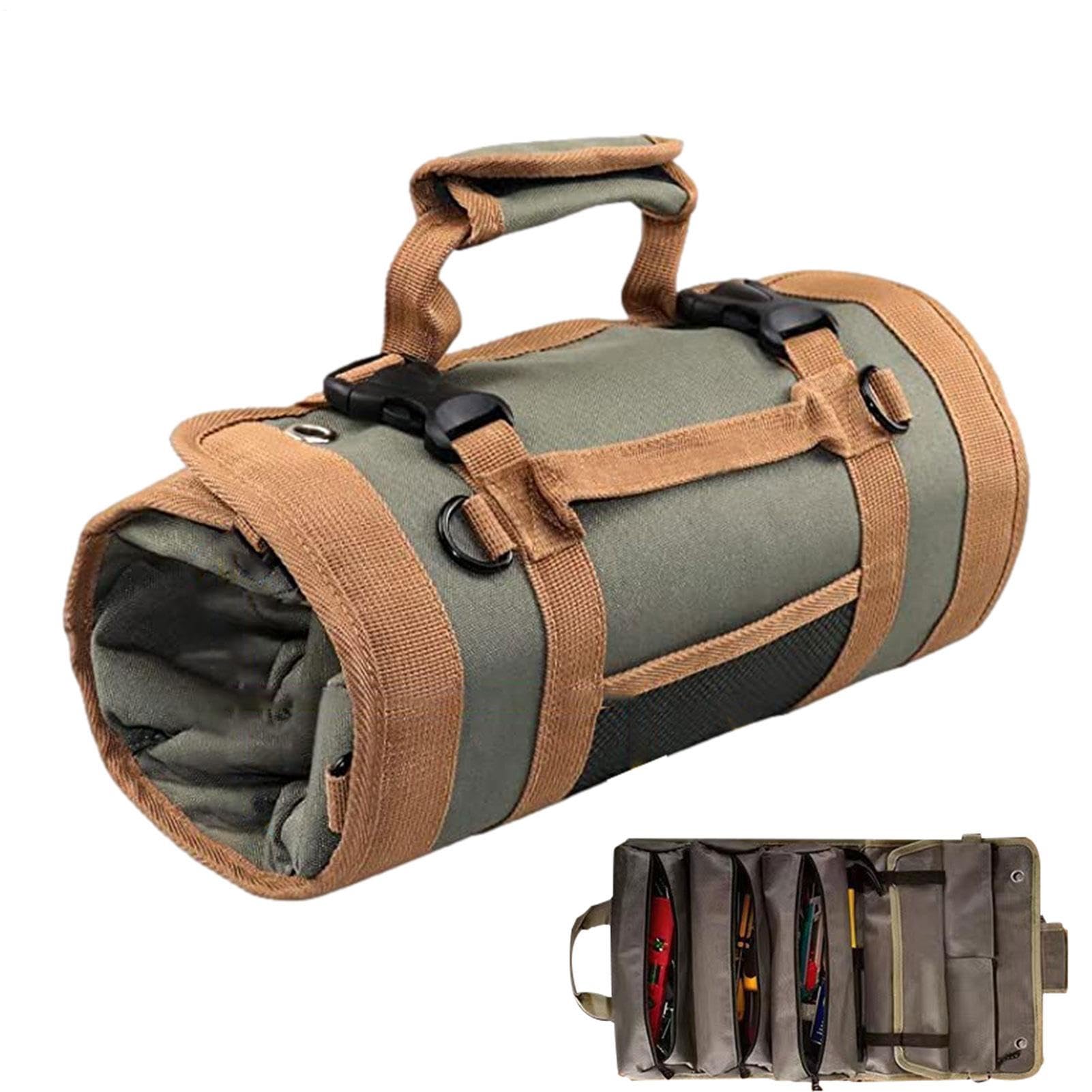 Bolsa Herramientas Con Ruedas Organizador Equipo Con 6 Bolsillos Rodante | Almacenamiento Para Herramientas Para Mecánicos, Electricistas, Construcción, Garaje, Exterior, Jardinería Y