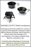 Vista 6 de CAMPINGMOON - Gotero de café plegable para acampar al aire libre, acero inoxidable 304 COF-01 (negro)