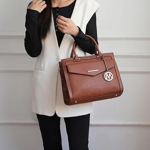 Miniatura 4 de MKF - Bolsos de hombro para mujer - Bolso de bolsillo de piel sintética, cartera para maletín - Correa cruzada, bolso con asa superior