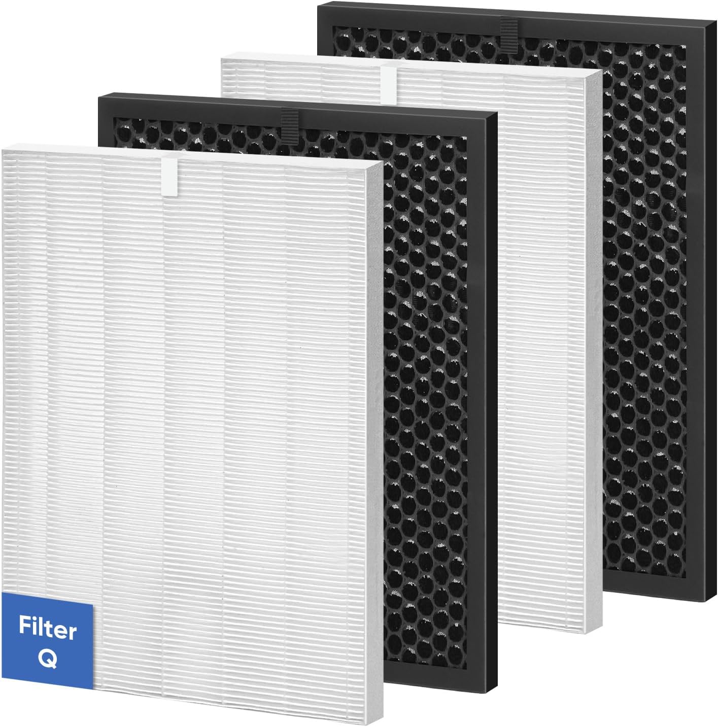 5510 5520 Replacement Filter Q Compatible with Winix 5510 and 5520 Air Purifier, Includes 2 Pack H13 Filter and 2 Pack Carbon Filter, Part# 1712-0123-00