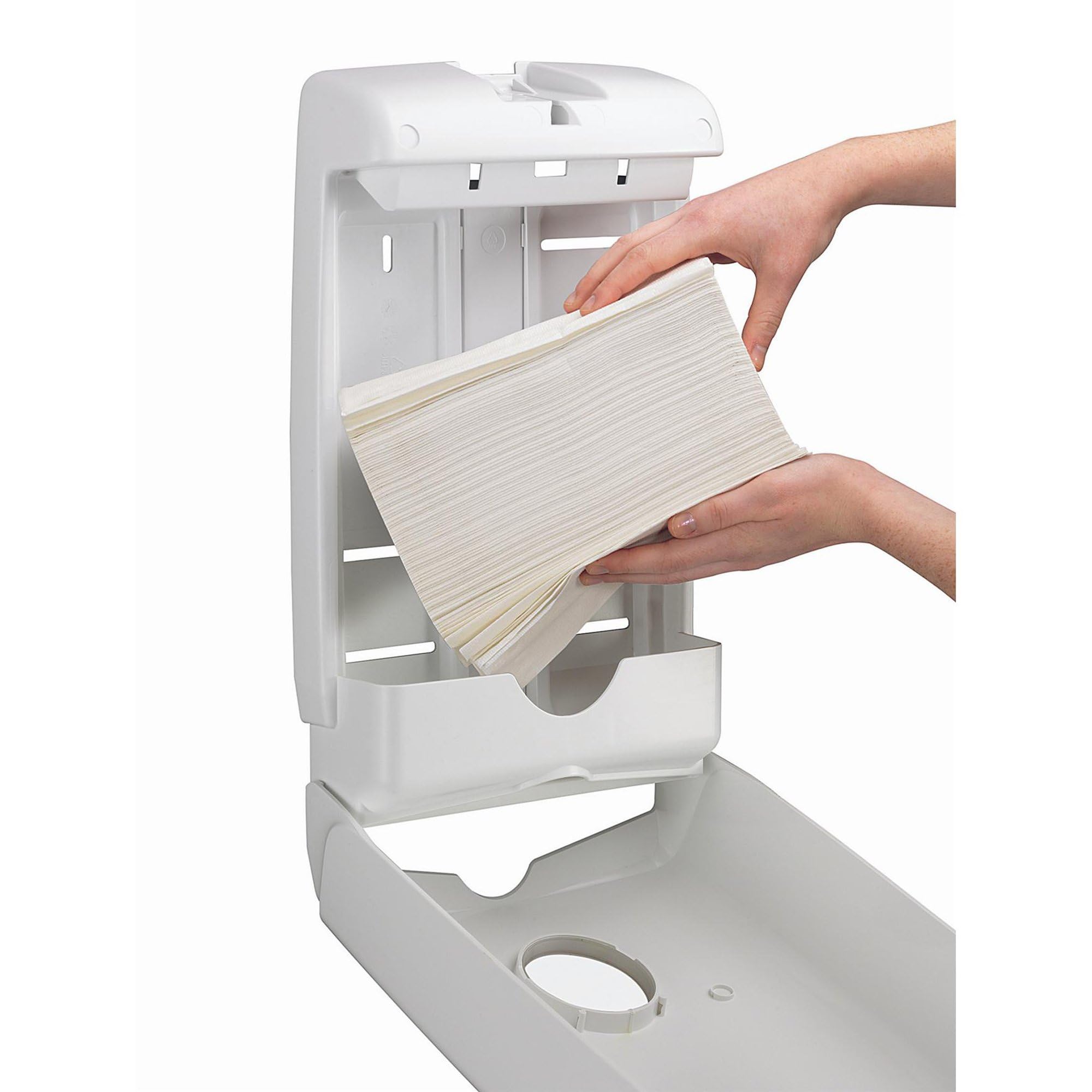 Aquarius Dispenser di asciugamani Aquarius Slimfold U7024 - bianco