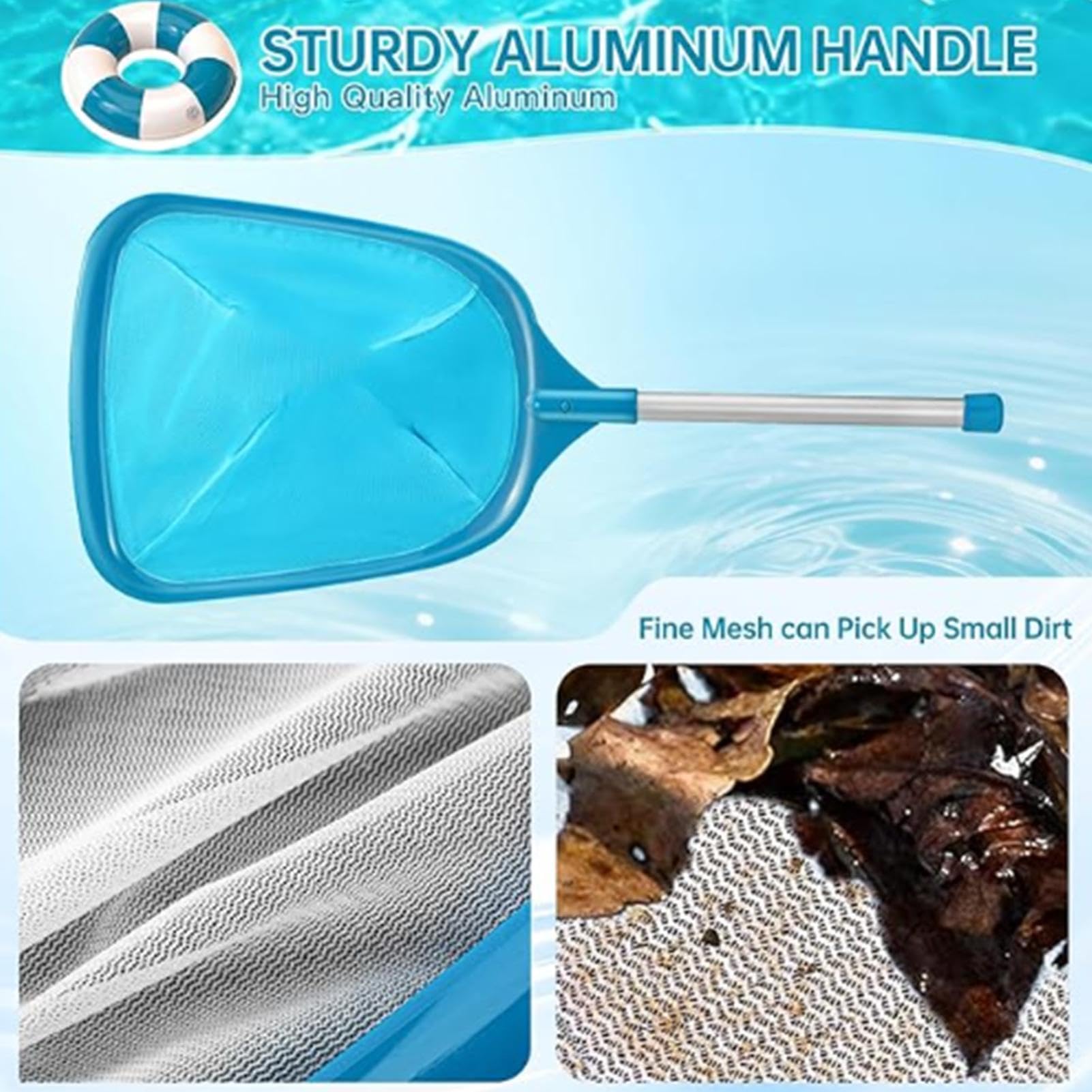 Panier d'écumoire de Piscine – Collecteur de Feuilles de Rechange pour Spa et, Filet en ABS Durable pour Nettoyage de Bassin, extracteur de débris