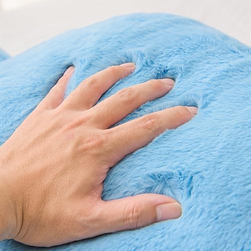 Miniatura 7 de A Nice Night - Almohada de lectura con forma de cuña de cama, gran respaldo de felpa sintética para adultos y niños, con brazos y soporte para la