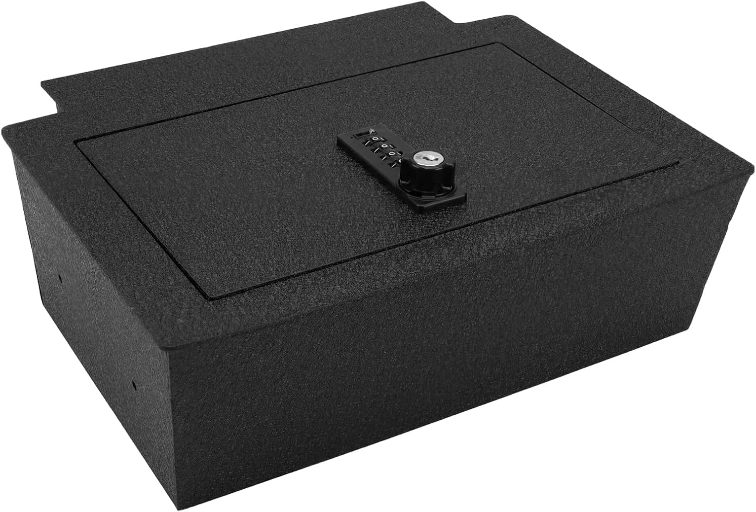 KEREN Center Console Gun Safe Vault Vehicle Safe Vault Compatible with Chevrolet Tahoe/Suburban/GMC Yukon 2021-2026, Fit Electronic Sliding Console, with Biometric Fingerprint Lock with Backup Key.