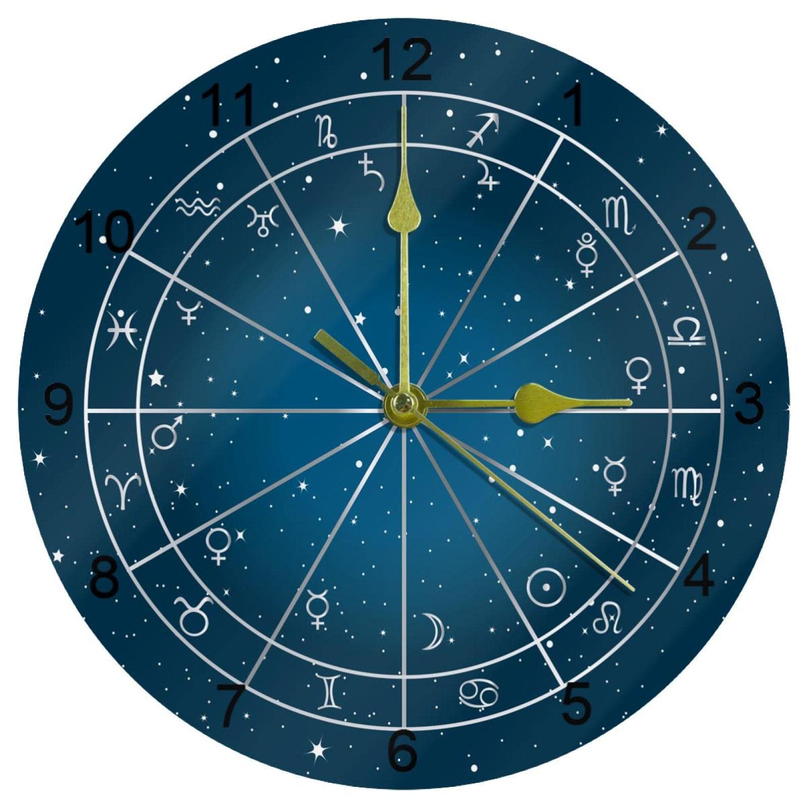 Horloge murale cuisine et salon ronde 25 cm pour une décoration d'intérieur épurée