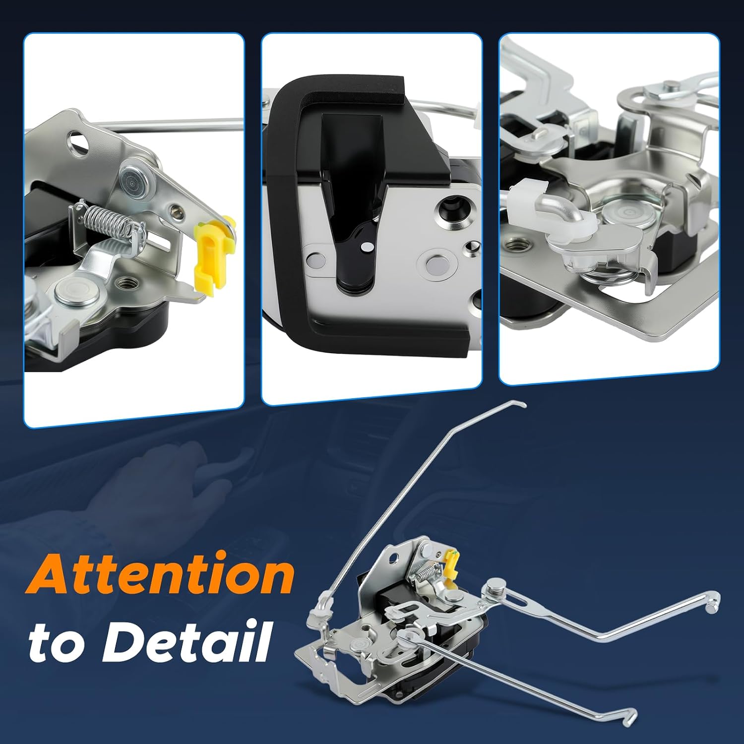 Front Left Driver Side Door Lock Actuator Compatible with Toyota Tacoma 1998 1999 2000 2001 2002 2003 2004, Non Power Door Latch for 69320-04010