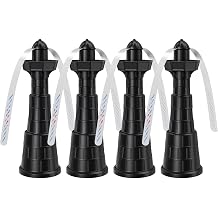 4 Pcs Fly Fans for Tables, Batteries Power Bug Food Fan for Camping Black | Portable Bug Food Fan for Camping Essentials Keep Flies Away, Fly Repellent for Restaurant, Camping, Patio