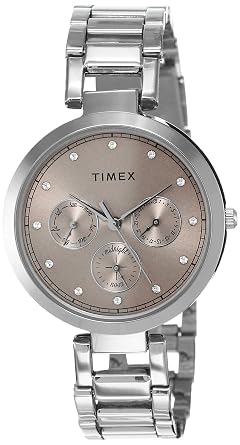 TIMEX Analog Watch for Women with Round Dial & Water Resistant Women's Wrist Watches