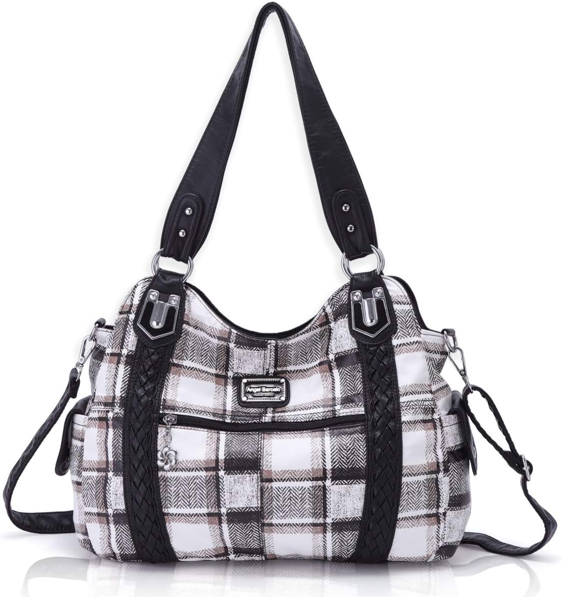 Angel BarceloRoomy Fashion Hobo Womens Handbags Ladies Purse Satchel Shoulder Bags Tote Washed Leather Bag