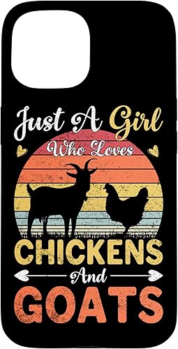 Miniatura 10 de iPhone 12 mini Vintage Just A Girl Who Loves Pollos y Cabras Farmer Estuche de regalo