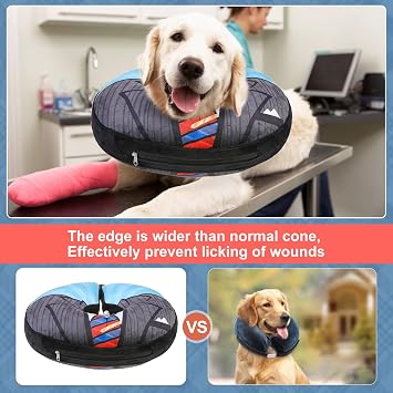 BEAUTYZOO Dog Cone Collar Alternative After Surgery,Pet Neck Donut ECollar
