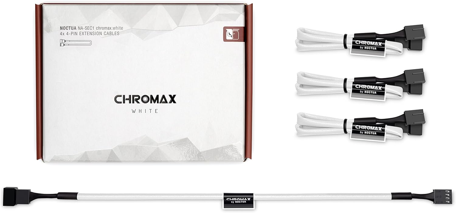 Noctua NA-SYC1 chromax.White, 4-Pin Y-Cables (White)