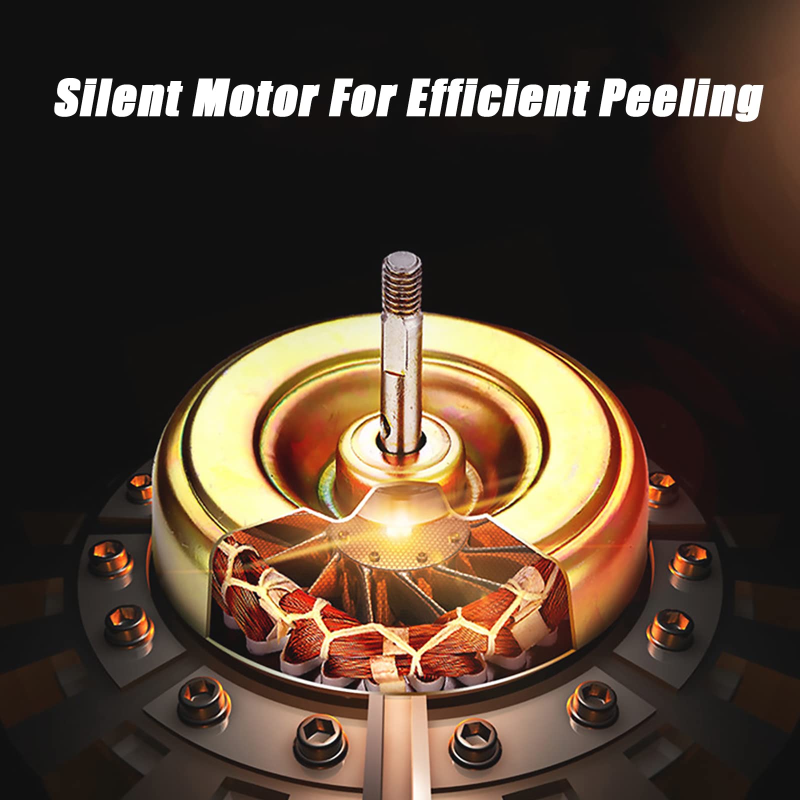 Éplucheur d'ail commercial en acier inoxydable avec grand radiateur, amovible pour le nettoyage, facile à utiliser et haute efficacité de 25 kg/h, pour restaurants, hôtels