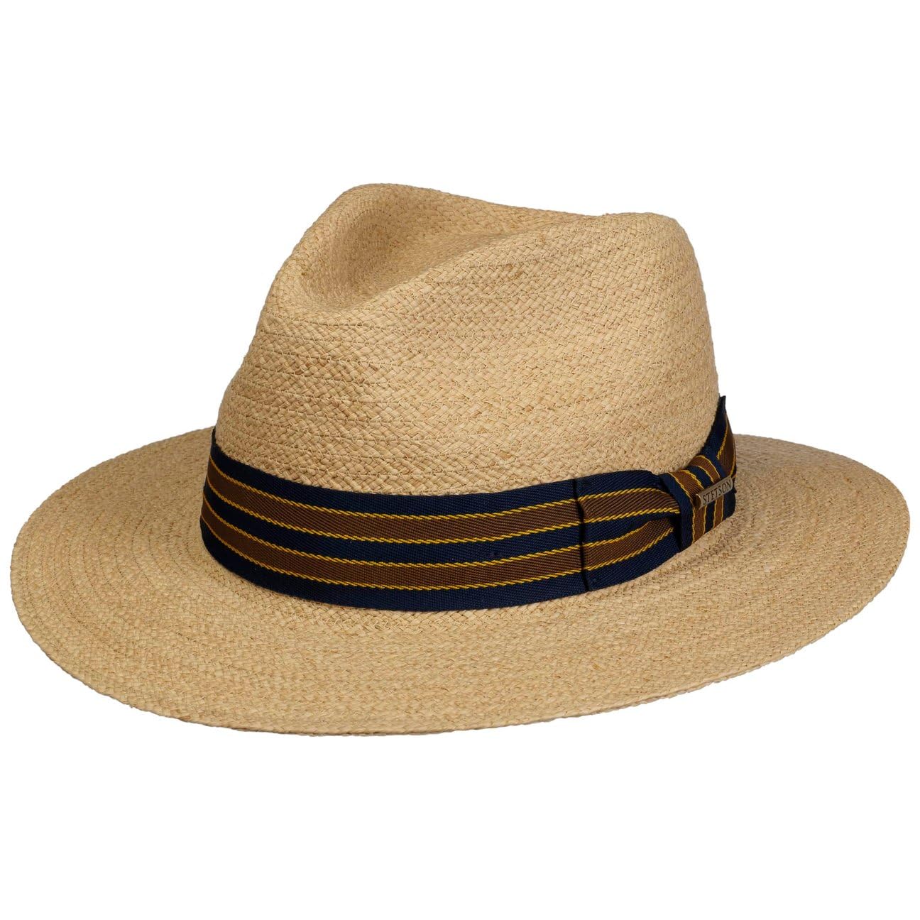 Stetson Yescott Chapeau Traveller Paille Raphia Protection UV 40 Unisexe Printemps Ete