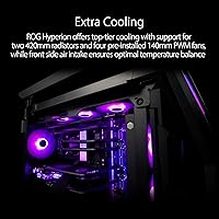 Vista 3 de ASUS ROG Hyperion GR701: Carcasa de ordenador EATX de torre completa con estructura semi-abierta, paneles laterales sin herramientas, soporta hasta