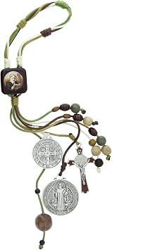 VILLAGE GIFT IMPORTERS Saint Benedict Home Blessing | Features Two Saint Benedict Medals and Crucifix for Spiritual Protection