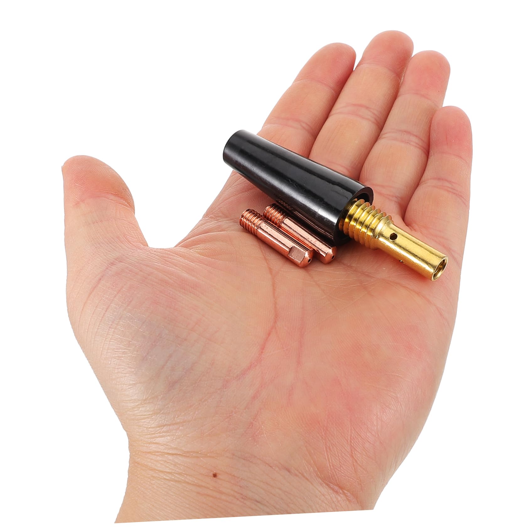 MOLUCKFU Welding Protective Sleeve Welder Nozzle Cover High-durability Plastic Brass Nozzle Tip Replacement Nozzle for Welding Nozzle