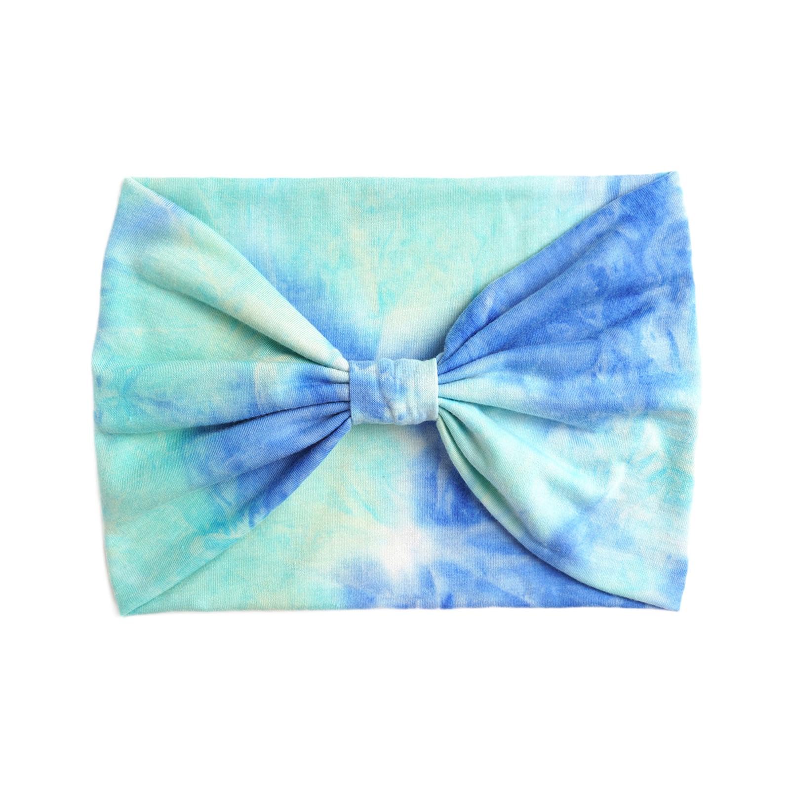 lyla Women Wide Headband Tie Dye Head Scarf Sweat Absorbent Soft Stretchy Bandana Style H-picture-41