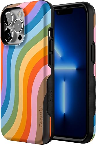 Vista 713 de Casely iPhone 13 Pro Case Compatible with MagSafe Blue Marble Case