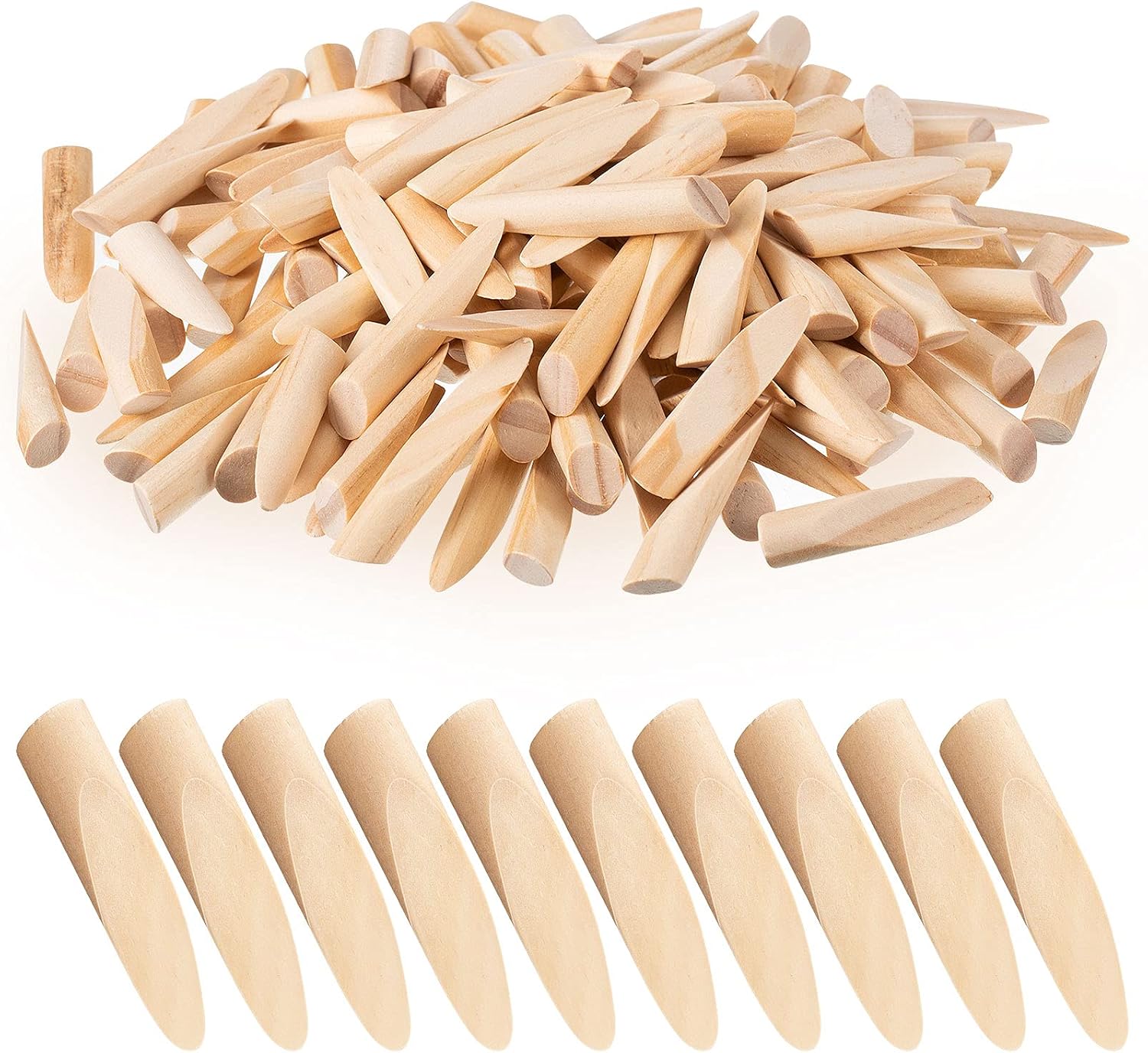 Marsui 150 Pcs Solid Wood Pocket Hole Plugs for Screw Holes 3/8 Inch Wood Dowels Pine Hardwood Plugs Filler for Pocket Hole Jig Woodworking Tool Accessories