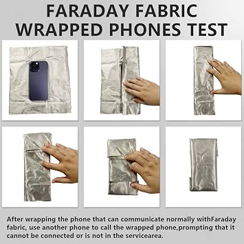 Fabric Military Grade Protection Faraday Fabric Faraday Bags EMP Proof Faraday Cage EMP Protection for Cars EMF Blocking Paint EMF Blocker for Cell Phone,silver-10x1.1m