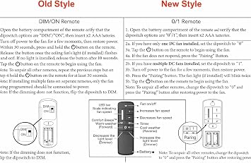 Anderic RR7225T Ceiling Fan Remote Replacement (Black) Works ONLY with UC7225T / TR198A / KUJCE10308 Receiver for Home Decorators Kensgrove & Altura DC Fans Not Universal