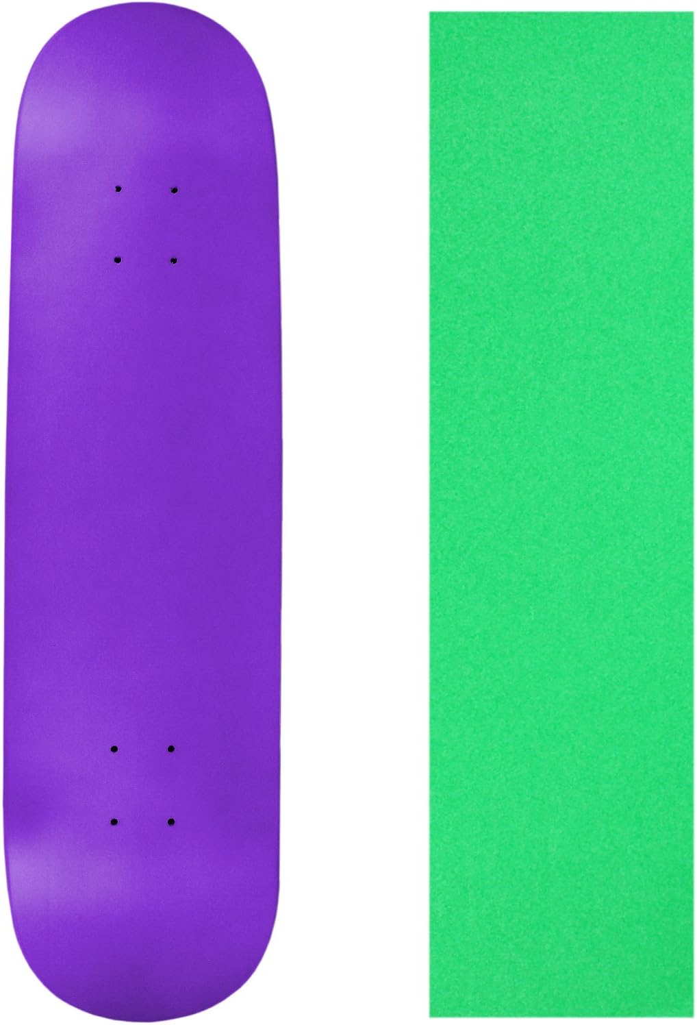Moose Skateboard Deck Pro 7-Ply Canadian Maple NEON Purple with Griptape