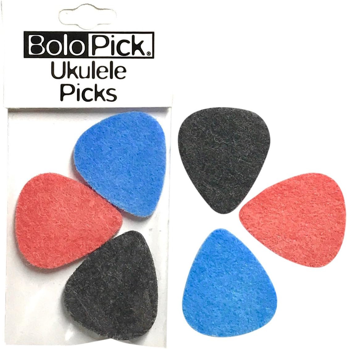 BoloPick Felt Picks for Ukulele 6 Pack (Da Rocking Robin)