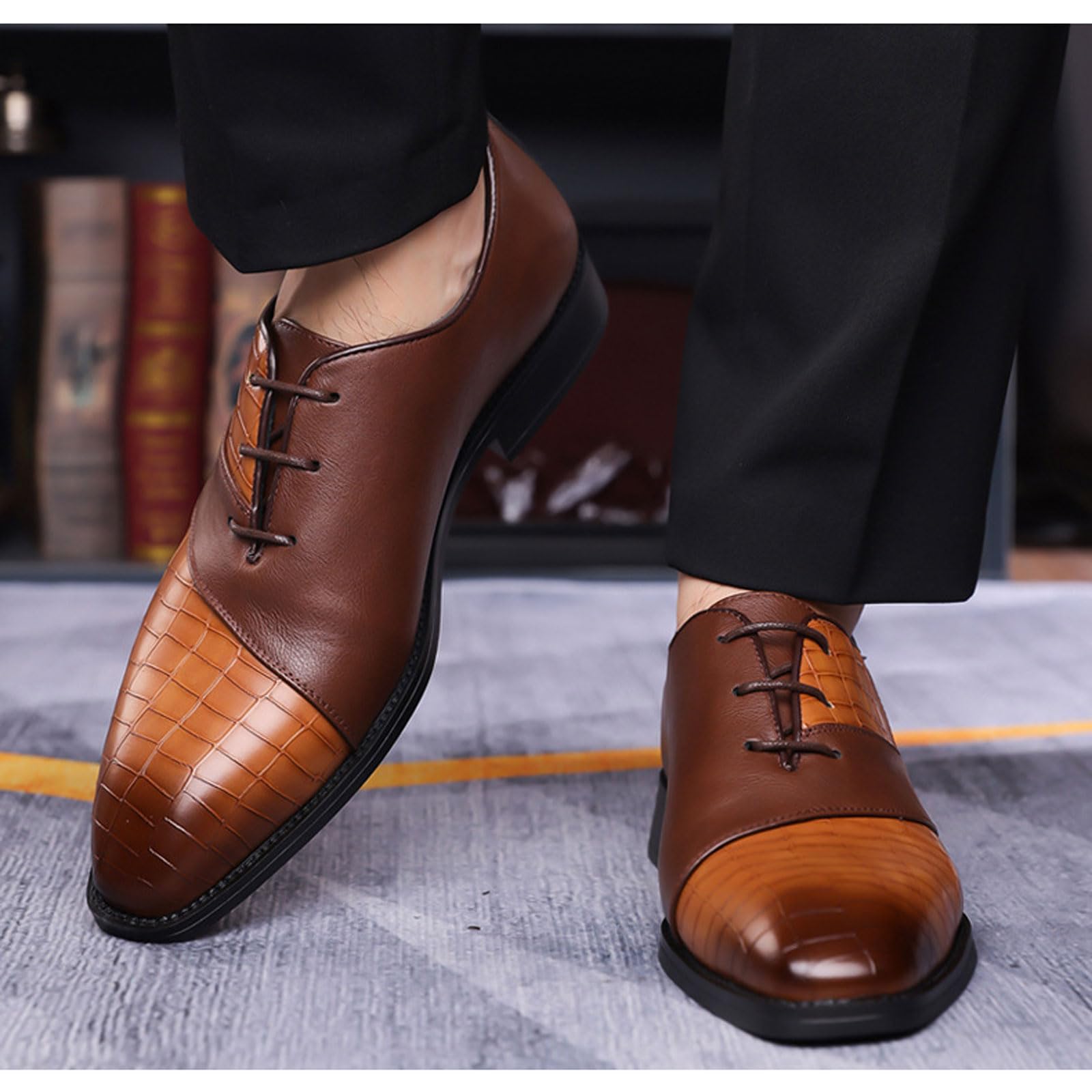 Business Herren Formale Schuhe Casual Mode Derby Klassische Bequeme Hochzeits Oxford
