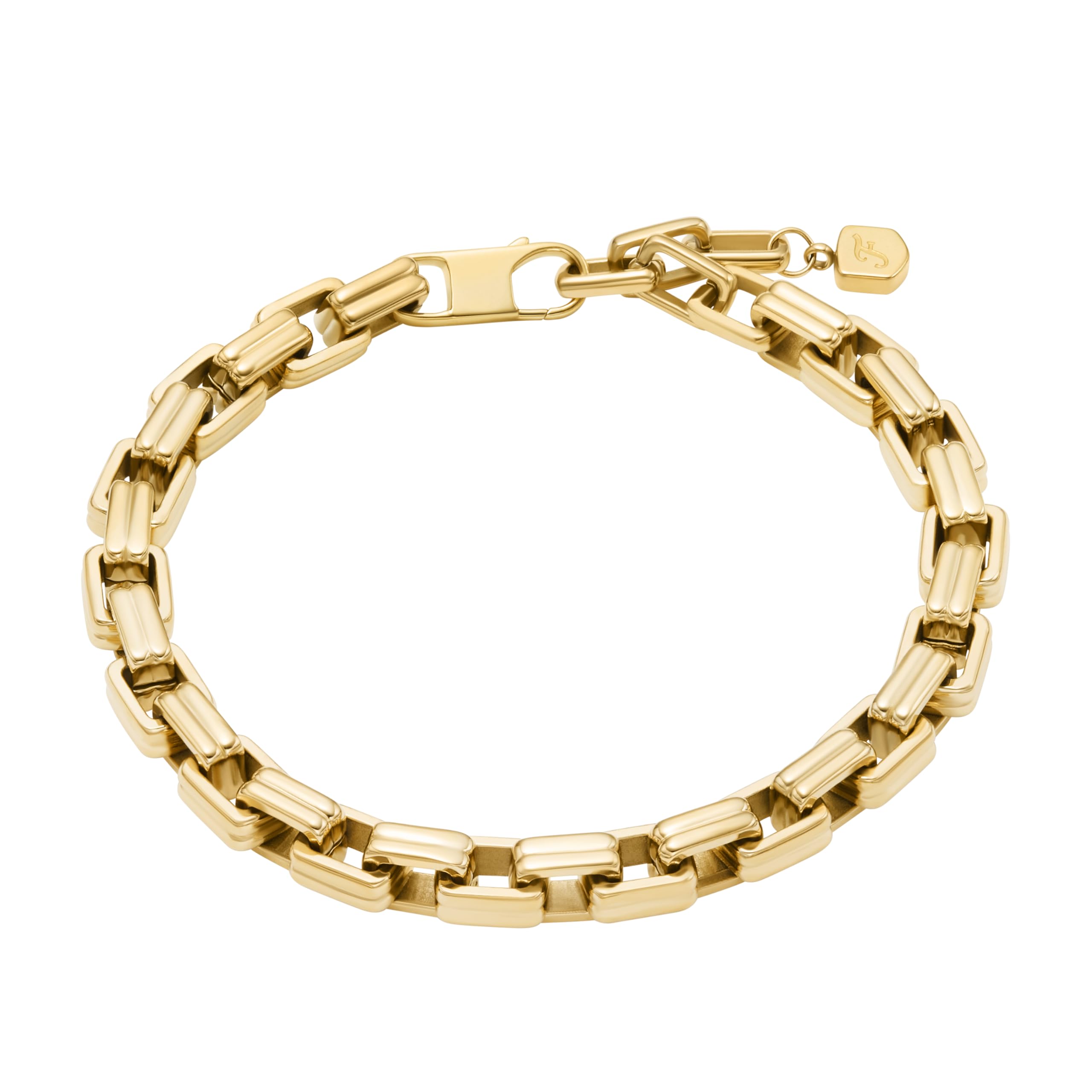 Fossil Women's Heritage D Link Stainless Steel Chain Bracelet