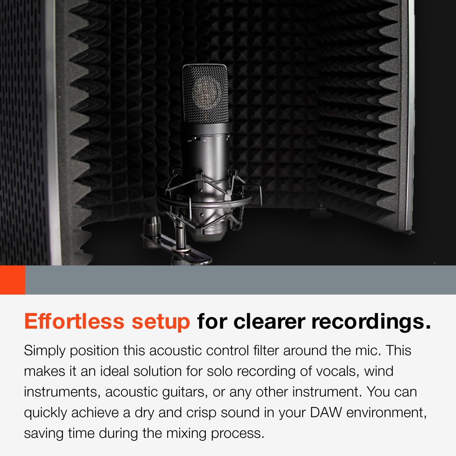 Amazon.com: Tascam TM-AR1 Microphone Reflection Filter