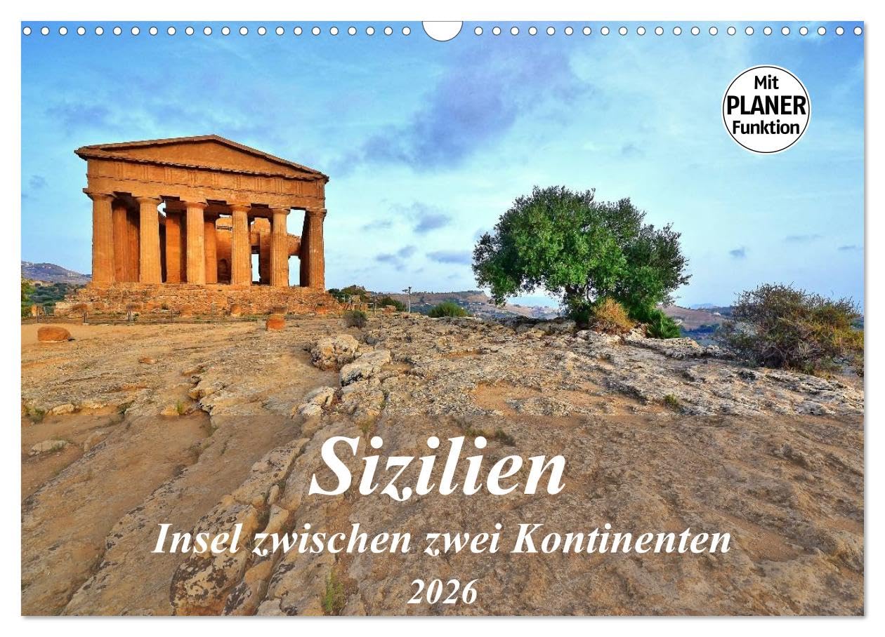 Sicily - Island between two continents UK-Version (Wall Calendar 2026 DIN A3 Landscape), CALVENDO 12 Month Wall Calendar โ image 1