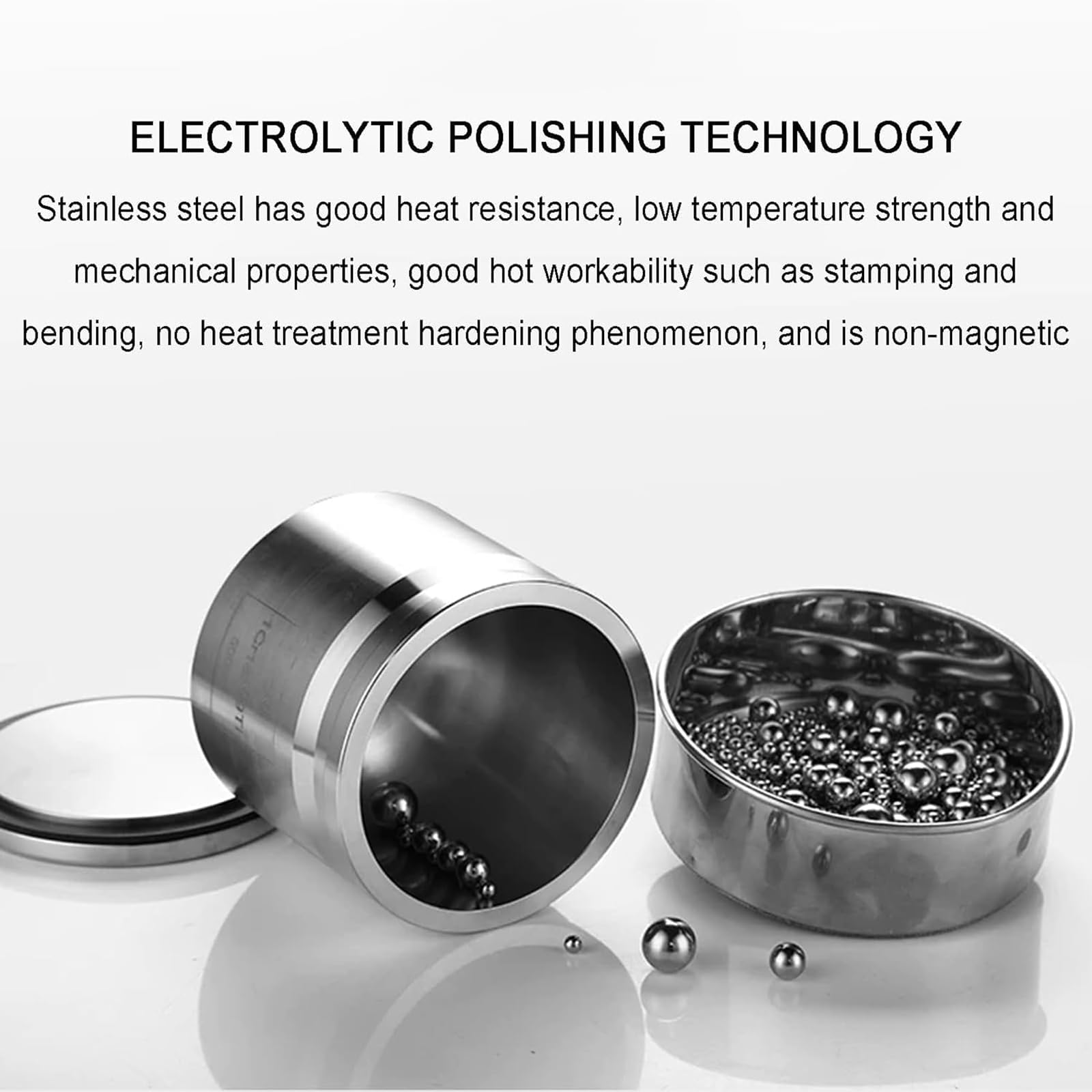 COYEUX Labor-kugelmühle Aus Edelstahl, Planetenmahlbehälter, Tank Mit Verstärkten Wänden Und Hoher Härte, Nass-/trockenmahlbehälter Für Die Probenvorbereitung Von Edelmetallen 250mL