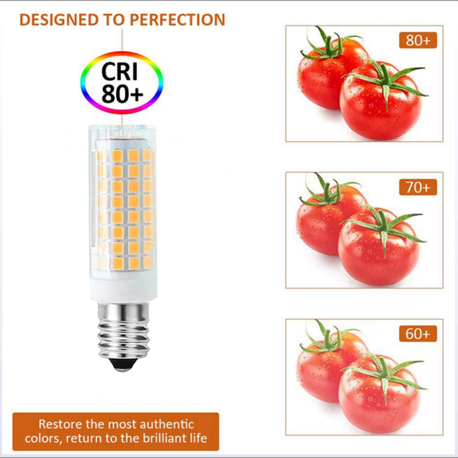 Żarówki LED E14 10 W, podstawa kolb kukurydzy, wentylator sufitowy, żyrandol, lampa wisząca, 102 diody LED 2835 Smd, możliwość ściemniania, opakowanie 4