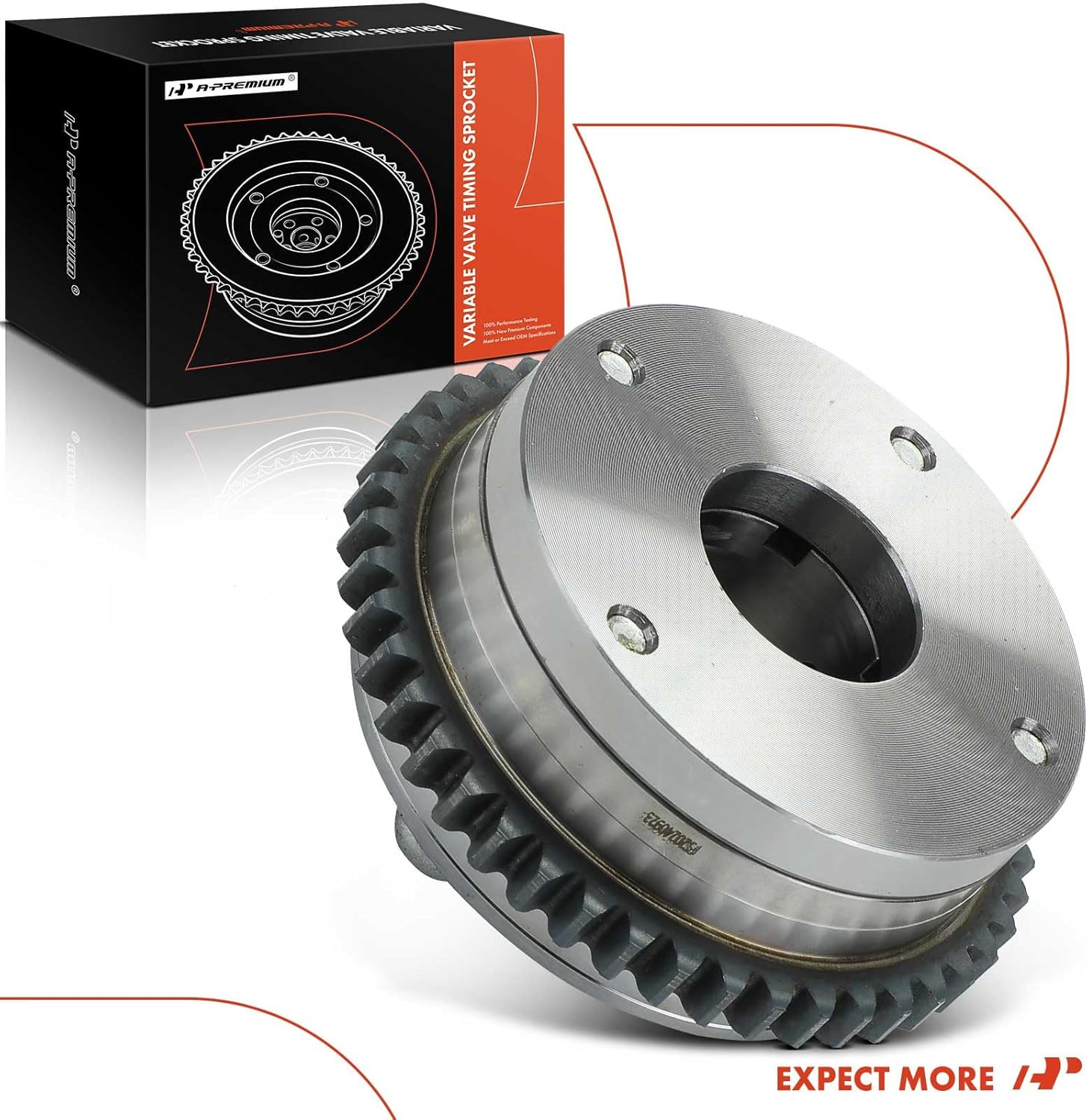 A-Premium Exhaust Engine Variable Valve (VVT) Timing Sprocket Gear Camshaft Phaser Adjuster Compatible with Acura TSX 2004 2005 2006 2007 2008, 2.4L, Replace# 14310RBB003