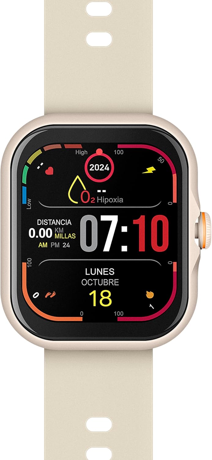 STEREN Smart Watch Bluetooth* Touch AMOLED*, 1.85”, 3 ATM, 22 mm (Plateado)