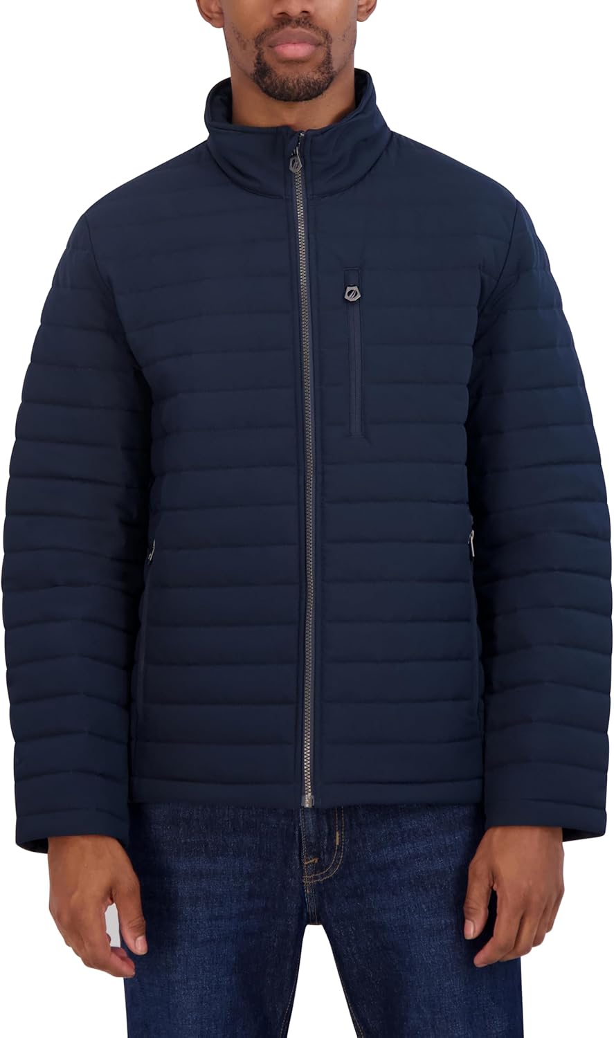 Nautica Men's Lightweight Quilted Puffer Jacket – Full Zip Transitional Outerwear