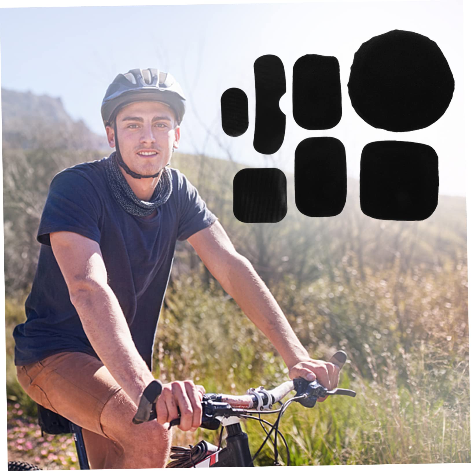 POPETPOP 3sets Breathable Helmet Sponge Pads for Outdoor Helmets Absorption Padding Easy to Install Accessories Comfortable and Replacement Kit