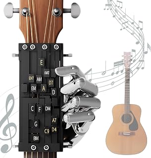 Guitar Chord Presser, Guitar Aid Chords Trainer for Beginners, Guitar Assisted Tool Guitar Starter Learning Tools Essential Guitar Accessories for Beginners Friends Gifts