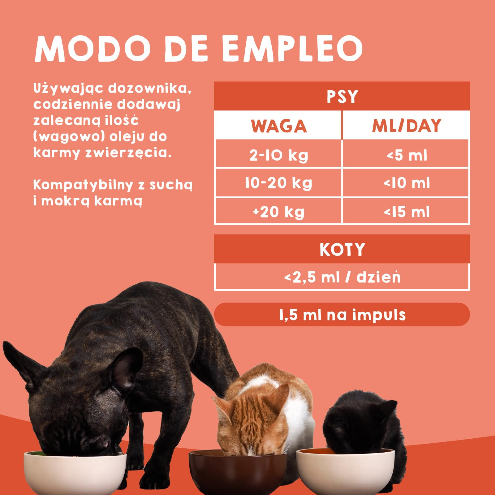 MAIKAI Olej z łososia dla psów i kotów 1000 ML Omega 3 i 6 Naturalny