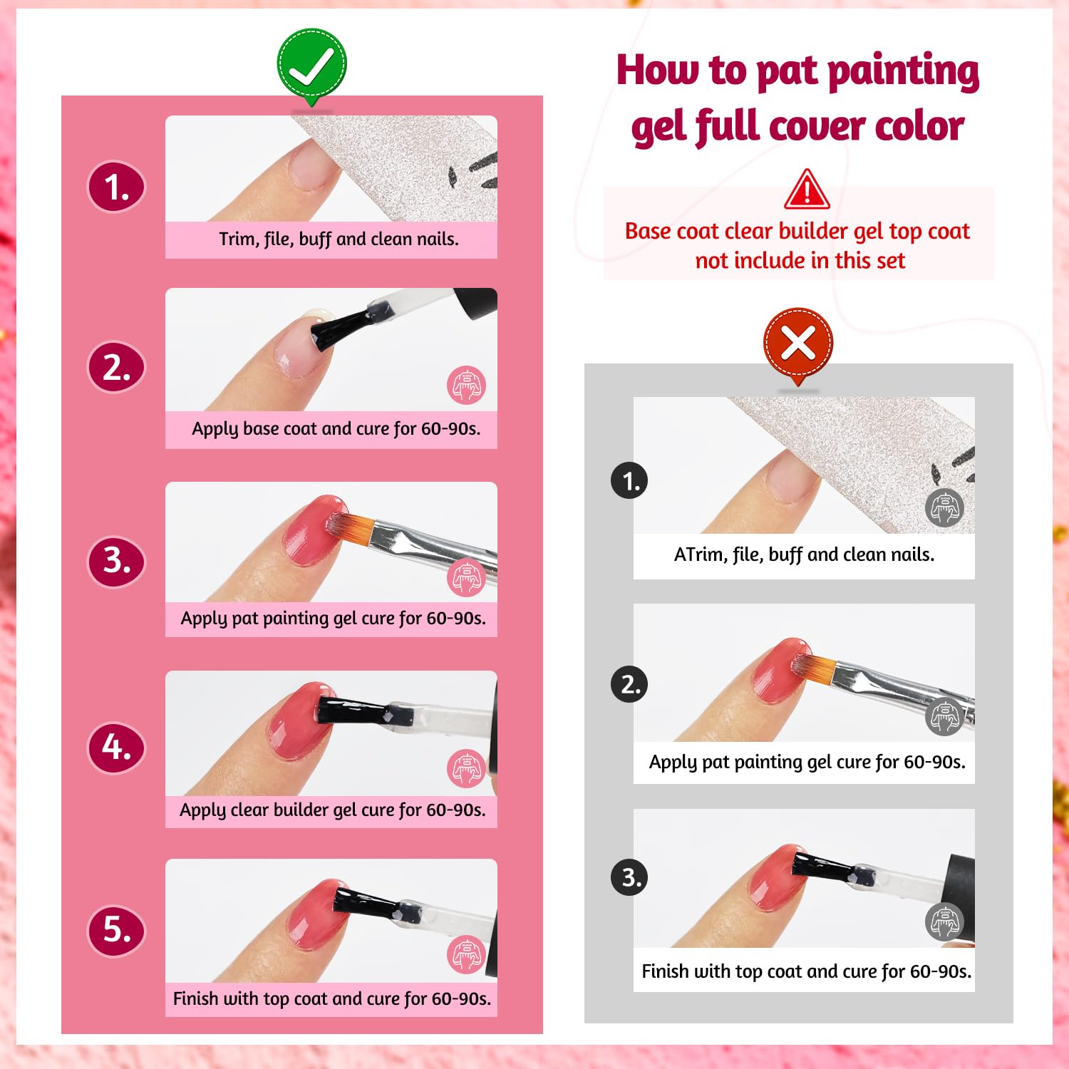 JODSONE Sponge Pat Paint Nail Gel 9 Colors French Gradient Gel Nail Blush Blooming At Home DIY Nail Art Designs