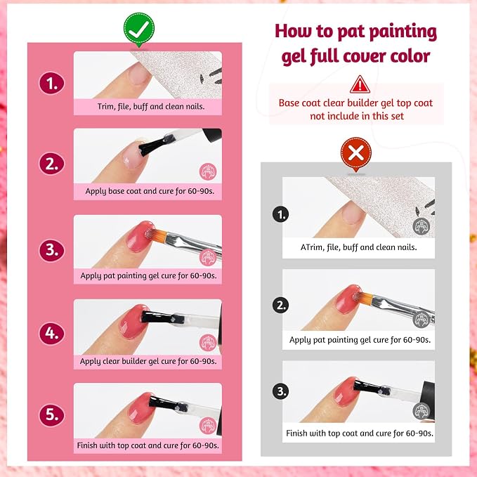JODSONE Sponge Pat Paint Nail Gel 9 Colors French Gradient Gel Nail Blush Blooming At Home DIY Nail Art Designs miniatura 4