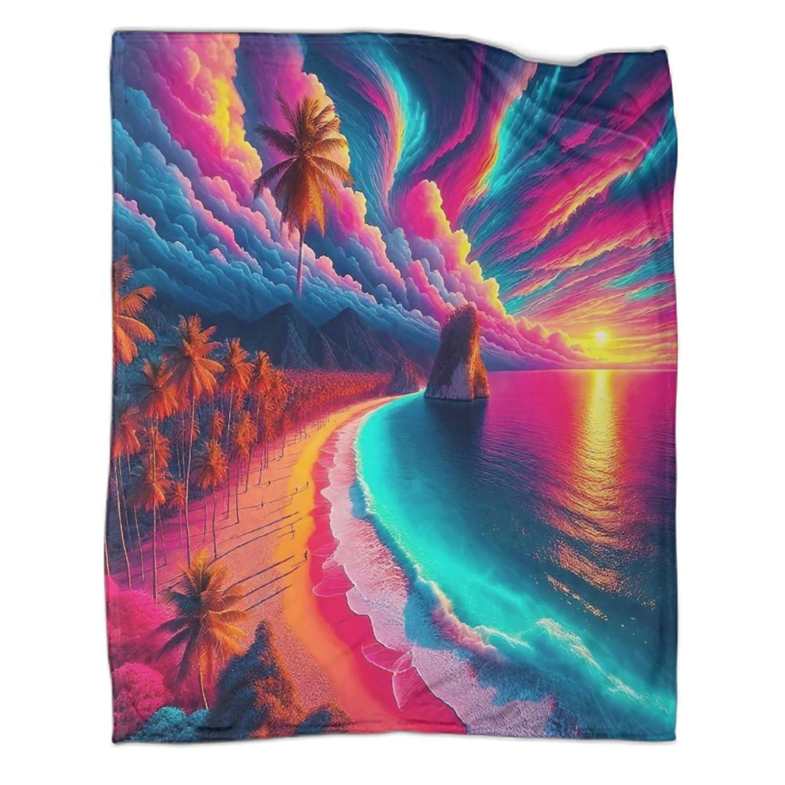 Couverture flanelle 3D anti-froid pour enfants et adultes plaid doux 150x200
