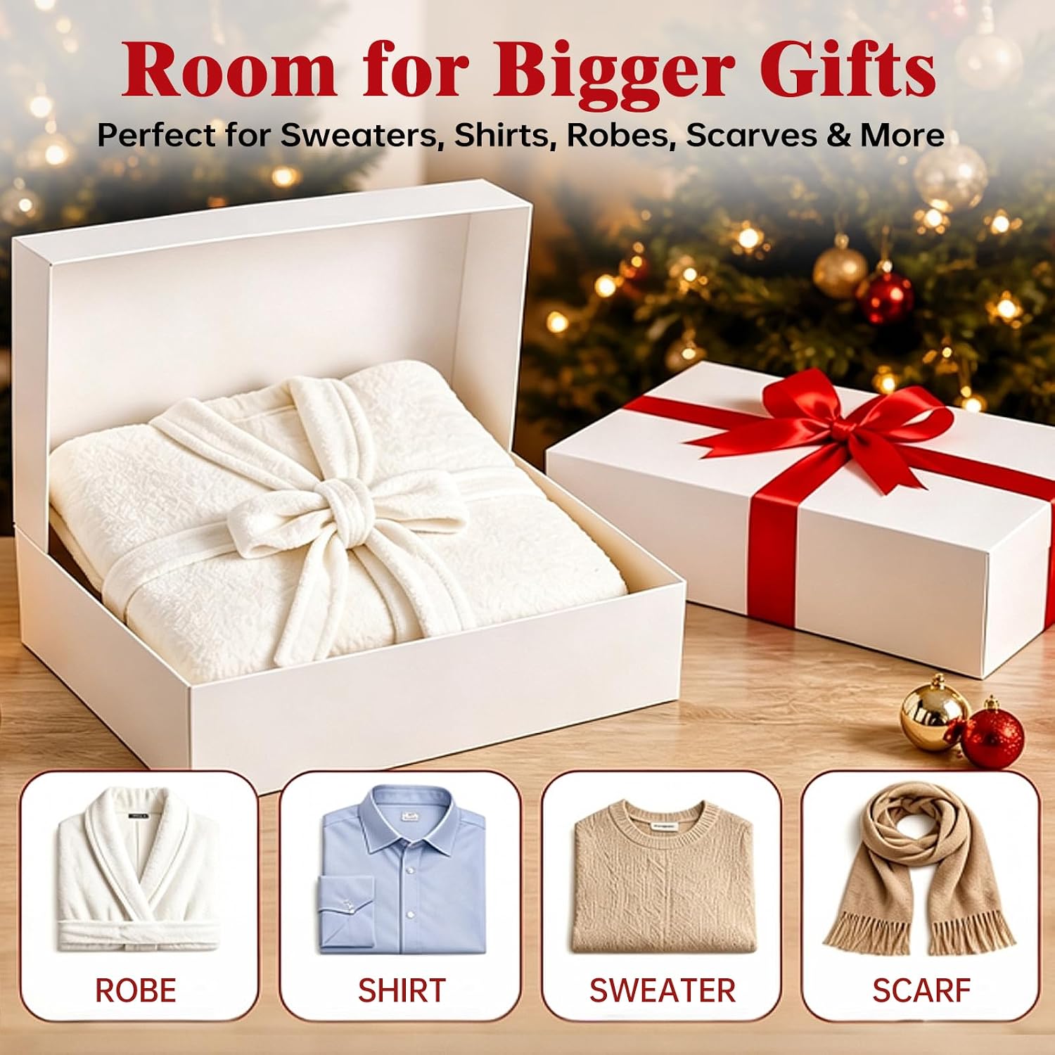 SUPEASY 14 Pack Storage Bins, Storage Box with Lids for Christmas, Birthday (Set 01)