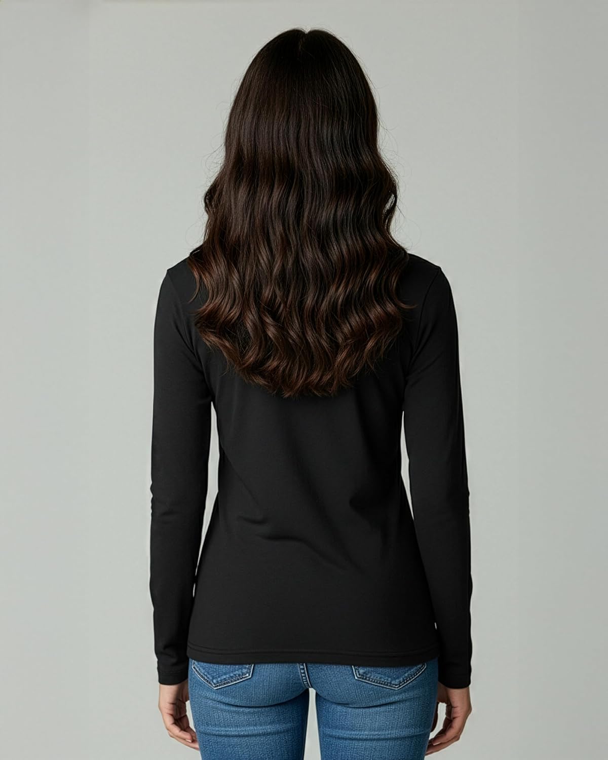 4 Pack: Girls Cotton Long Sleeve T Shirts Teens Tops Athletic Tee Plain Basic Multipack Youth Kids - Image 6