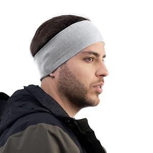 Avantic Baby Alpaca Wool Headband Lightweight Winter Ear Warmer for Running Skiing Cold Weather