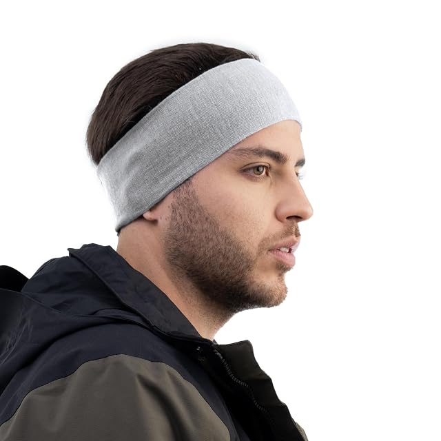 Avantic Baby Alpaca Wool Headband Lightweight Winter Ear Warmer for Running Skiing Cold Weather