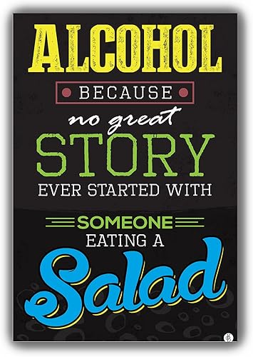 Miniatura 2 de Imán de alcohol para nevera, casillero, caja de herramientas, tablero blanco, lata de munición  4 x 6 pulgadas  Ninguna gran historia comenzó con