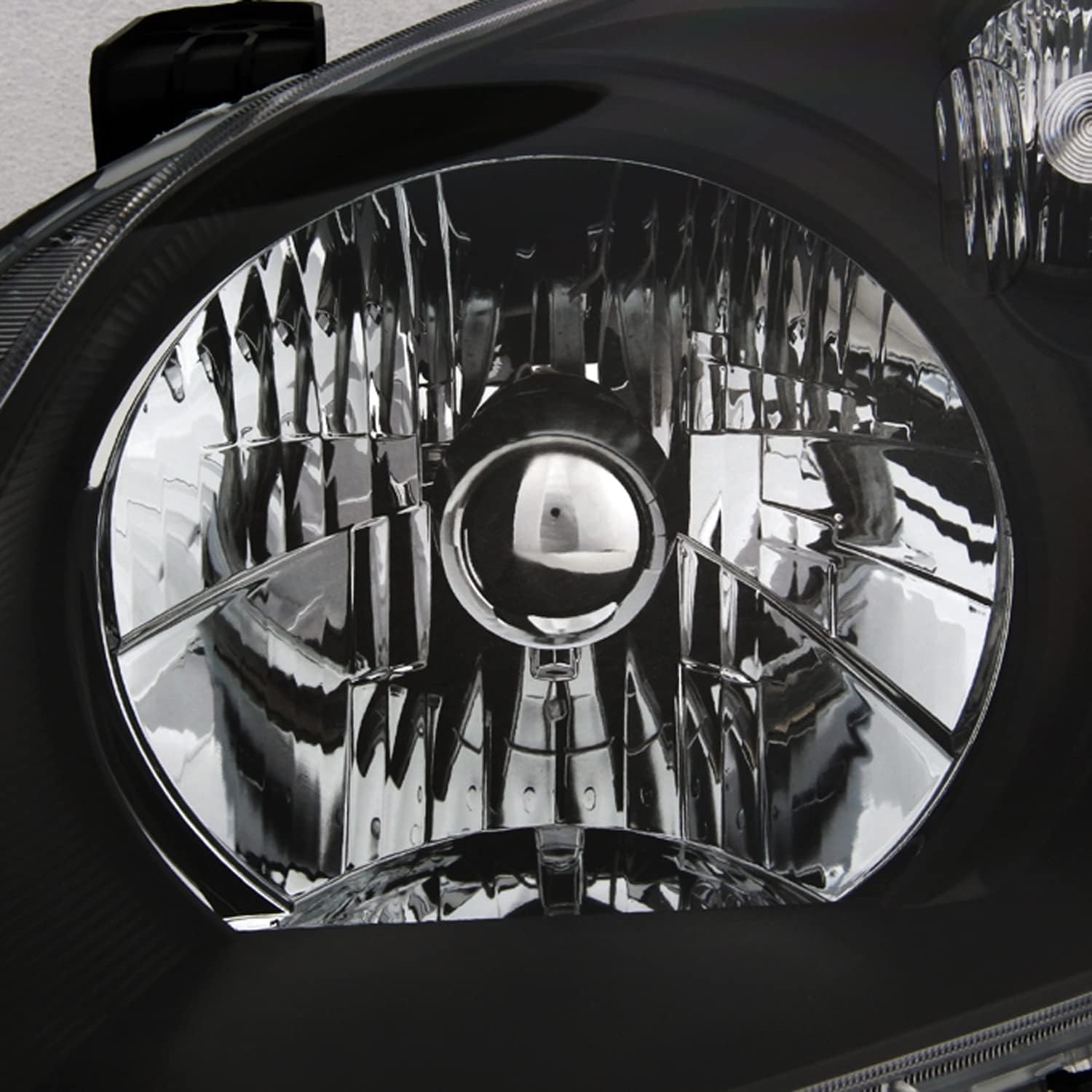 AKKON - For 2003-05 Honda Pilot JDM Black Bezel OE Replacement Headlights Driver/Passenger Amber Head Lamps Pair New