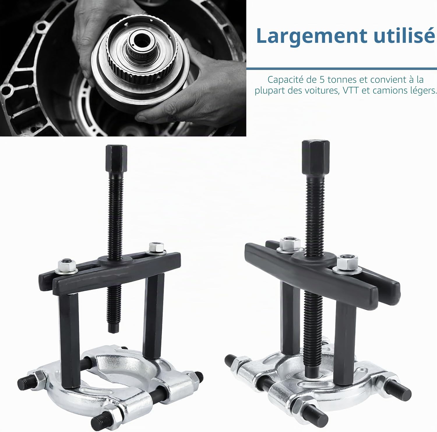 BOOMSTART Lot de 12 extracteurs de roulement - Extracteur de roue polaire - Jeu de lames de séparation - Outil pour réparation de moyeu de roue de voiture